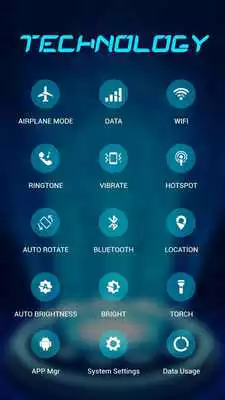 Play Cool Neon Technology theme for android free