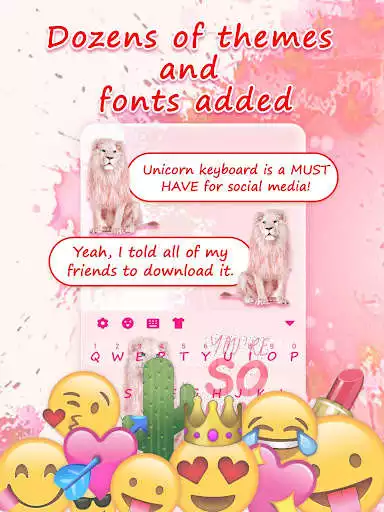 Play Cool Pink Lion Keyboard Theme for Girls as an online game Cool Pink Lion Keyboard Theme for Girls with UptoPlay