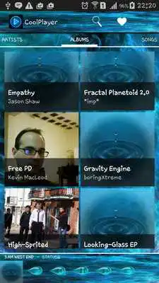 Play CoolPlayer HD Water theme Play CoolPlayer HD Water theme