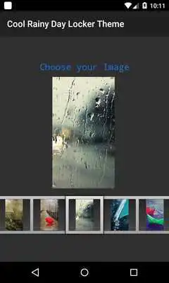 Play Cool Rainy Day 3D Locker Theme