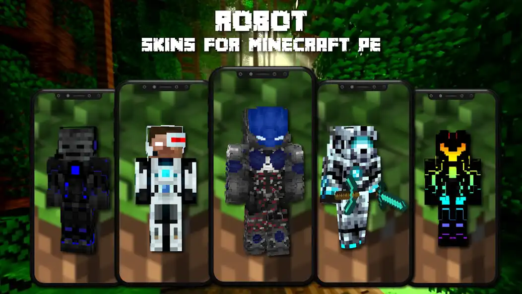 Play Cool ROBOT Skins for Minecraft as an online game Cool ROBOT Skins for Minecraft with UptoPlay