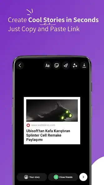 Play Cool Stories-Insta Story Maker as an online game Cool Stories-Insta Story Maker with UptoPlay