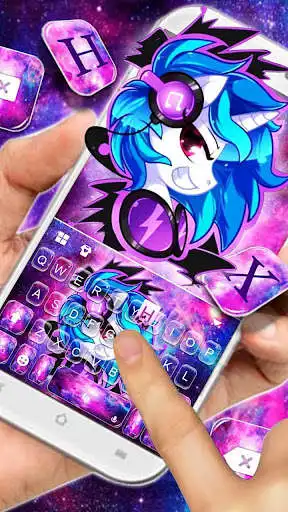Play Cool Unicorn Monster Keyboard Theme as an online game Cool Unicorn Monster Keyboard Theme with UptoPlay