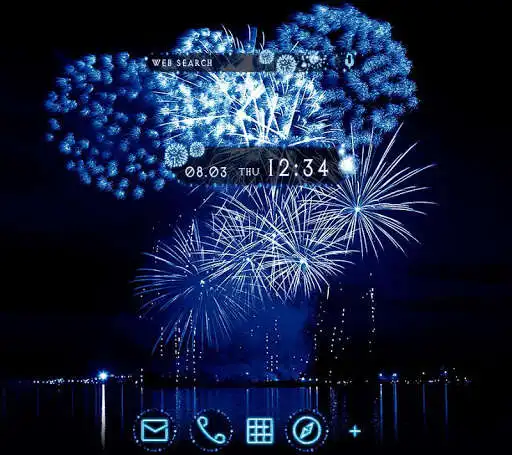 Play APK Cool Wallpaper Blue Fireworks Theme  and enjoy Cool Wallpaper Blue Fireworks Theme with UptoPlay jp.co.a_tm.android.plus_aohanabi
