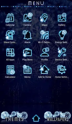 Play APK Cool Wallpaper Blue Fireworks Theme  and enjoy Cool Wallpaper Blue Fireworks Theme with UptoPlay jp.co.a_tm.android.plus_aohanabi