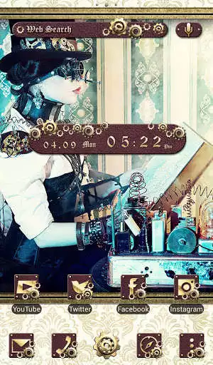 Play APK Cool Wallpaper Steam Punk Noble Theme  and enjoy Cool Wallpaper Steam Punk Noble Theme with UptoPlay jp.co.a_tm.android.plus_steam_punk_lady