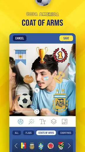 Play Copa America 2021 Stickers as an online game Copa America 2021 Stickers with UptoPlay