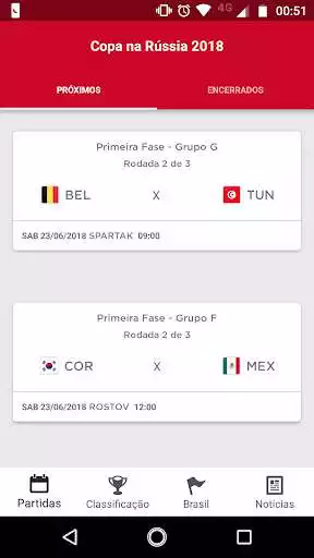 Play Copa do Mundo 2018: Tabela dos Jogos
