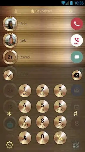 Play Copper Gold Phone Dialer Theme