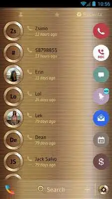 Play Copper Gold Phone Dialer Theme