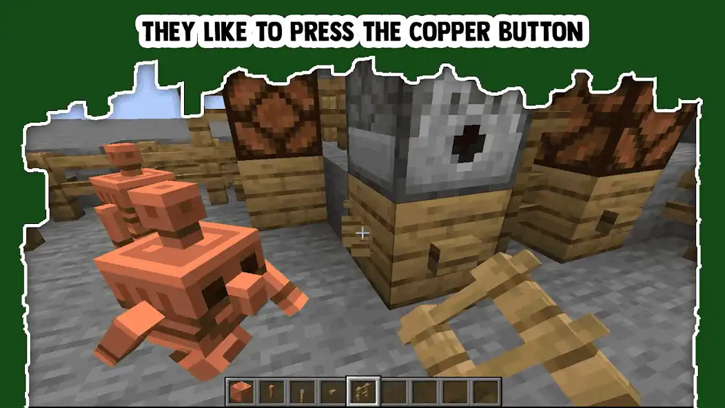 Play Copper golem MCPE mod as an online game Copper golem MCPE mod with UptoPlay
