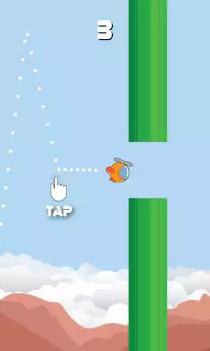 Play Copter based on flappy  and enjoy Copter based on flappy with UptoPlay