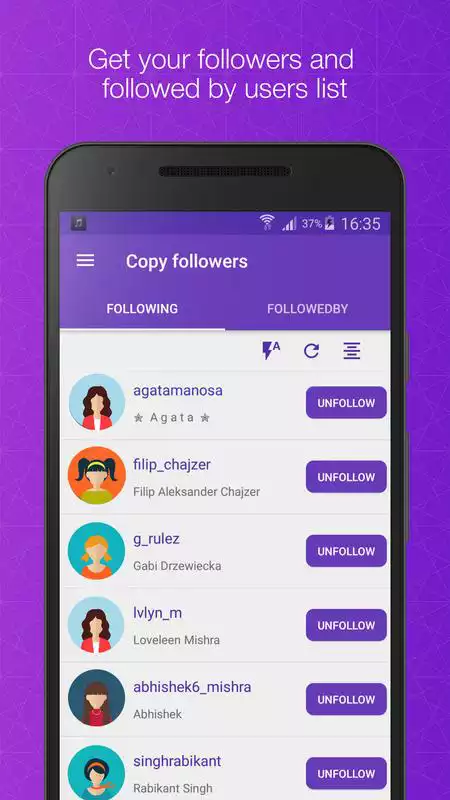 Play Copy followers