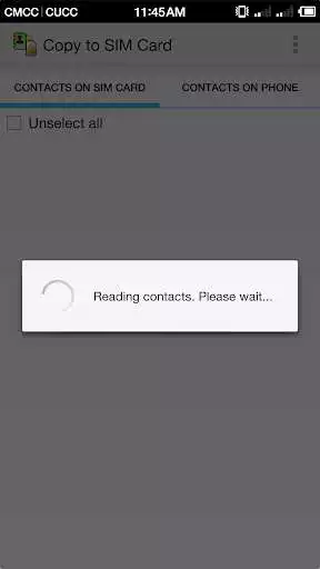 Play copy to SIM Card