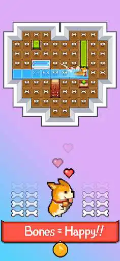 Play Corgi Rush - puppy pixel maze swipe as an online game Corgi Rush - puppy pixel maze swipe with UptoPlay