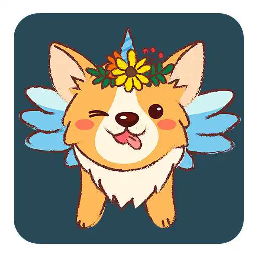 Free play online Corgi Unicorn stickers for WhatsApp WAStickerApps APK