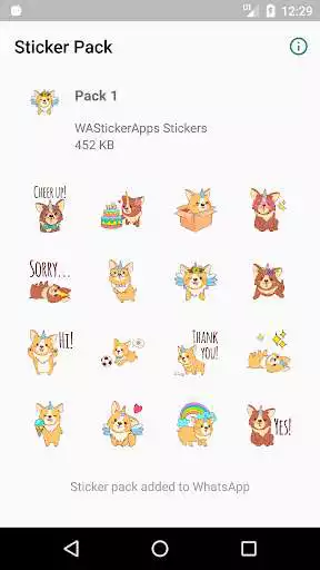 Play Corgi Unicorn stickers for WhatsApp WAStickerApps