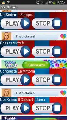 Play cori rossoazzurri