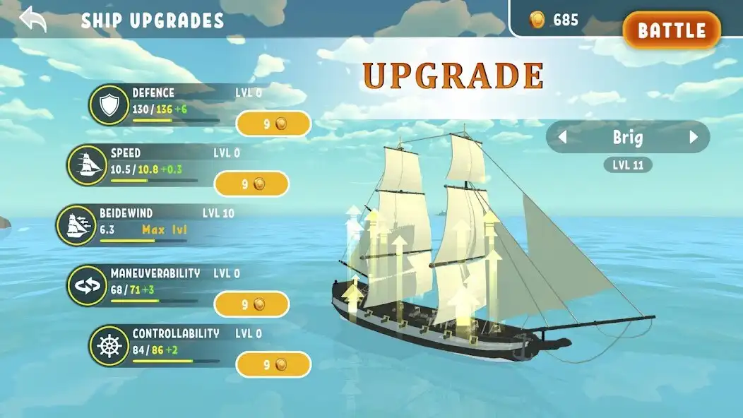 Play Corsair Ships: Battleship Game as an online game Corsair Ships: Battleship Game with UptoPlay