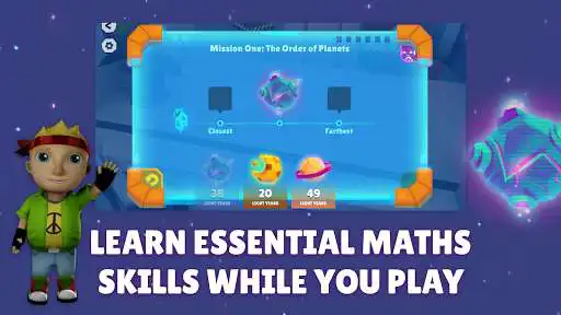 Play Cosmico - Primary School maths games for KS1 & KS2 as an online game Cosmico - Primary School maths games for KS1 & KS2 with UptoPlay