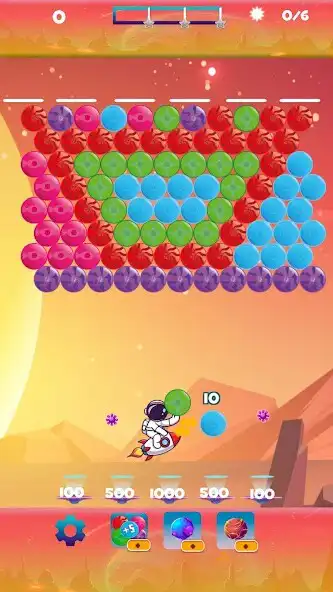 Play Cosmos Bubble Shooter as an online game Cosmos Bubble Shooter with UptoPlay