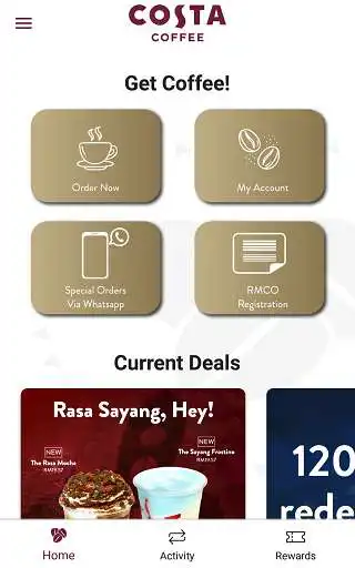 Play Costa Coffee Malaysia as an online game Costa Coffee Malaysia with UptoPlay