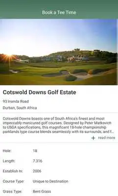 Play Cotswold Downs Golf Bookings