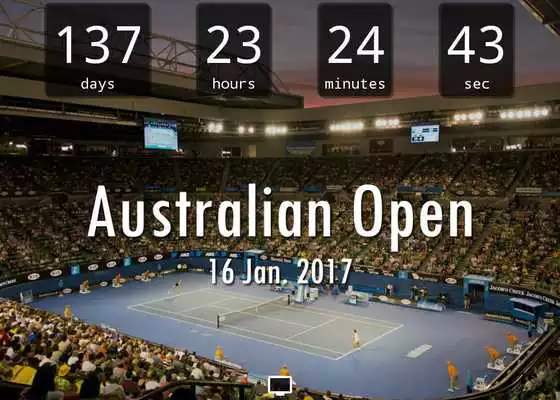 Play Countdown for Australian Open