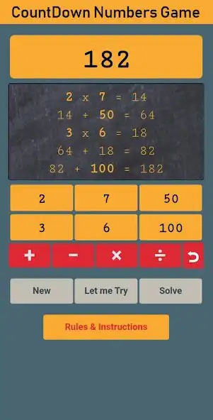 Play Countdown Numbers Game as an online game Countdown Numbers Game with UptoPlay