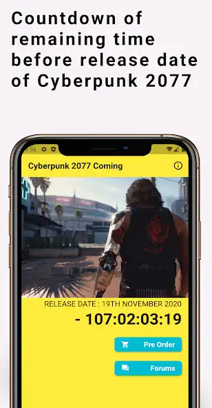 Play Countdown of Cyberpunk 2077 - Include game info as an online game Countdown of Cyberpunk 2077 - Include game info with UptoPlay