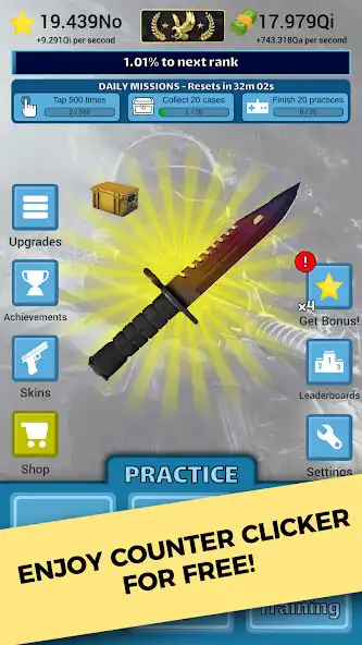 Play Counter Clicker - Case Strike as an online game Counter Clicker - Case Strike with UptoPlay