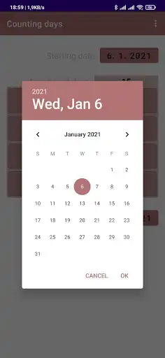 Play Counting days - calculator as an online game Counting days - calculator with UptoPlay