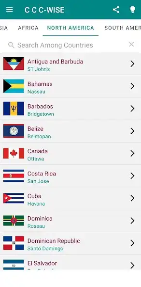 Play Countries Capitals Continent as an online game Countries Capitals Continent with UptoPlay