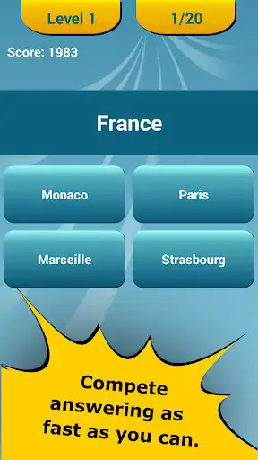 Play Countries Capitals Quiz + as an online game Countries Capitals Quiz + with UptoPlay
