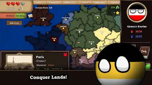 Play Countryball: Europe 1890 as an online game Countryball: Europe 1890 with UptoPlay