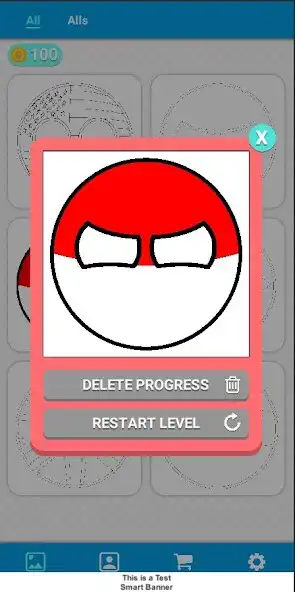Play Countryballs coloring book as an online game Countryballs coloring book with UptoPlay