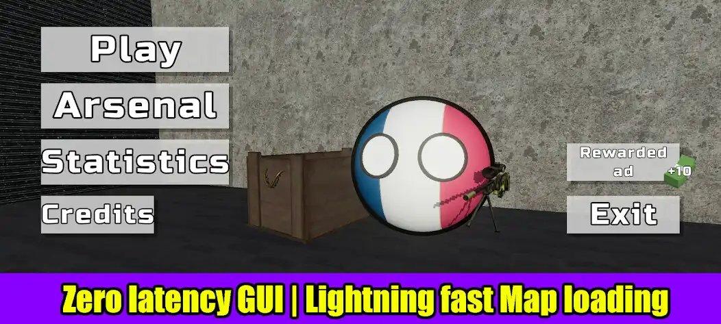 Play Countryballs: Zombie Hunt as an online game Countryballs: Zombie Hunt with UptoPlay