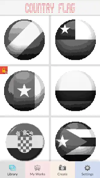 Play Country Flag Pixel Art as an online game Country Flag Pixel Art with UptoPlay
