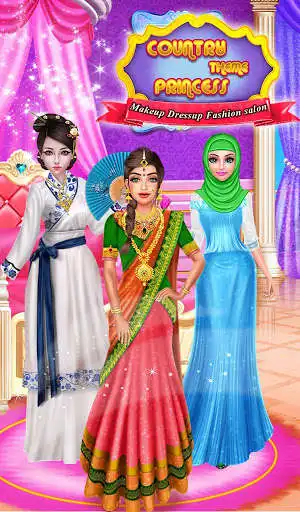 Play Country Theme Princess Makeup Dressup Salon