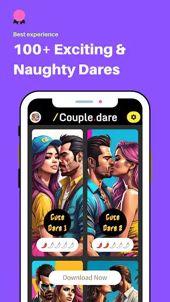 Play Coupledare - Spicy Couple Dare as an online game Coupledare - Spicy Couple Dare with UptoPlay