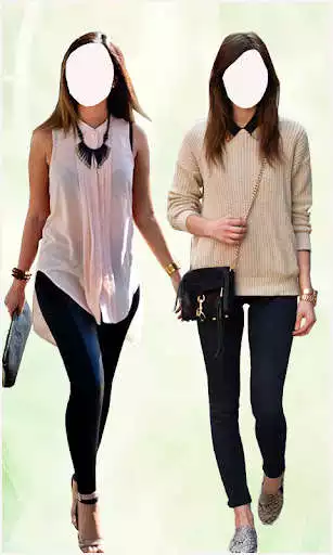 Play Couple Friends Women PhotoSuit as an online game Couple Friends Women PhotoSuit with UptoPlay