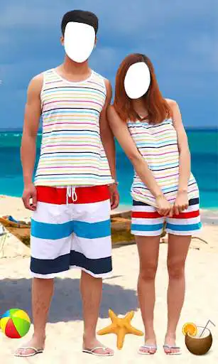 Play Couple Honeymoon Photo Suit as an online game Couple Honeymoon Photo Suit with UptoPlay