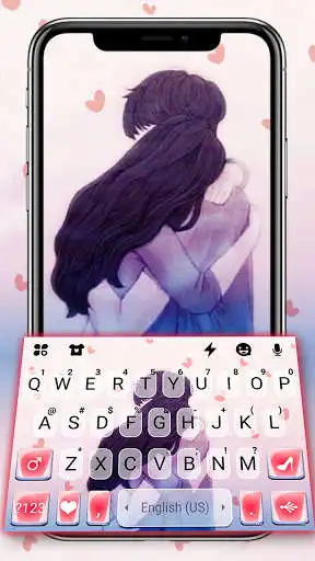 Play Couple Love Hug Keyboard Background  and enjoy Couple Love Hug Keyboard Background with UptoPlay