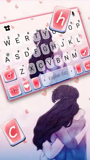 Play Couple Love Hug Keyboard Background as an online game Couple Love Hug Keyboard Background with UptoPlay