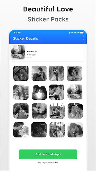 Play Couple Romantic Stickers as an online game Couple Romantic Stickers with UptoPlay