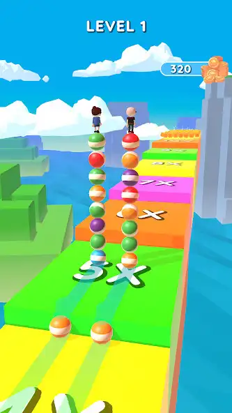 Play Couple Stack Rider as an online game Couple Stack Rider with UptoPlay