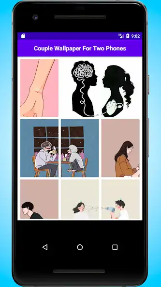 Play Couple Wallpaper To Two Phones as an online game Couple Wallpaper To Two Phones with UptoPlay