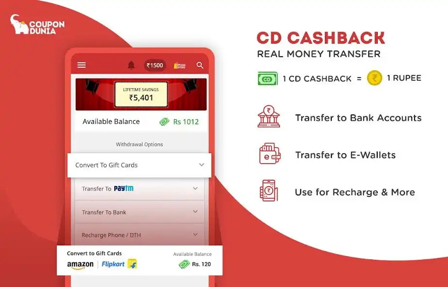 Play CouponDunia-Coupons  Cashback  and enjoy CouponDunia-Coupons  Cashback with UptoPlay