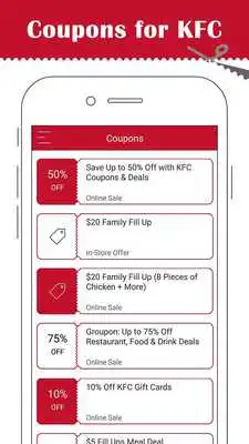 Play Coupons for KFC App