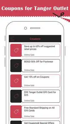Play Coupons for Tanger Outlet App